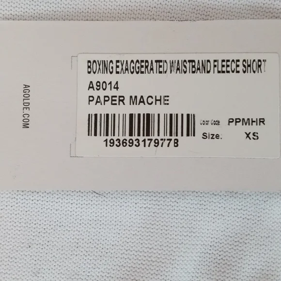 AGolde Boxing Shorts XS white nwt - Picture 4 of 9